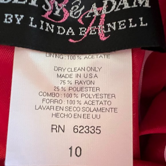 Betsy & Adam Evening Gown - Red - Floorlength - 10 - Picture 9 of 10